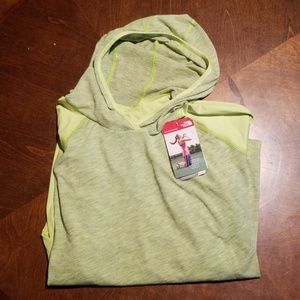 North Face reactor hoody wild lime long sleeve